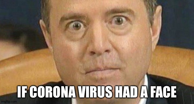 IF CORONA VIRUS HAD A FACE | image tagged in coronavirus,adam schiff | made w/ Imgflip meme maker