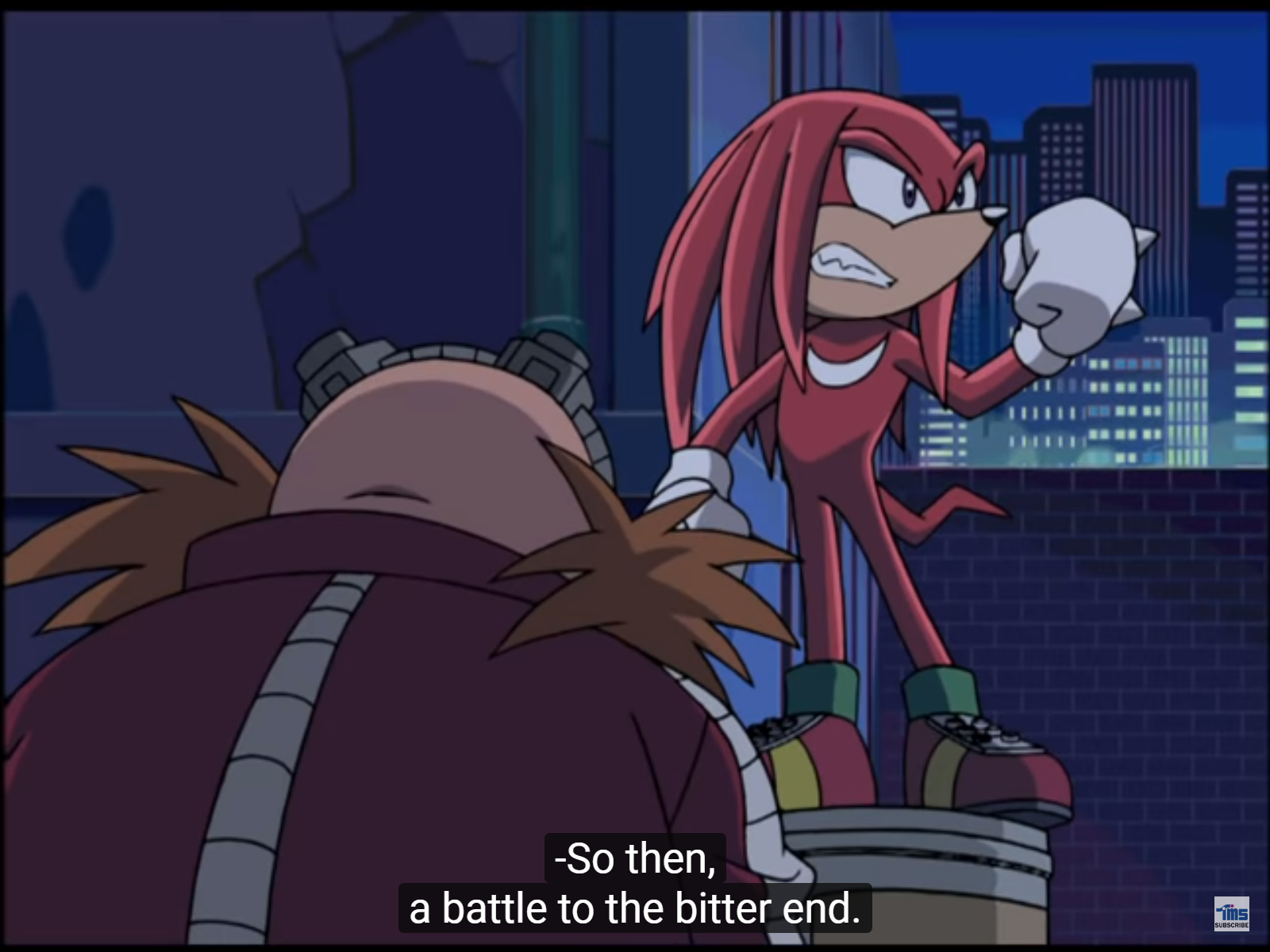 High Quality Knuckles battle to the bitter end Blank Meme Template