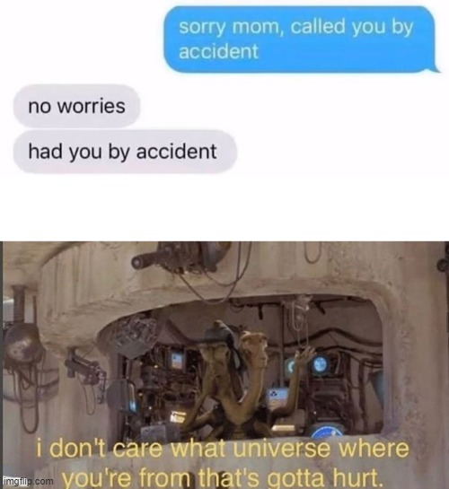 There are no accidents! - Master Oogway | image tagged in i don't care what universe where you're from that's gotta hurt,wait what,star wars,accident,accidents,text | made w/ Imgflip meme maker