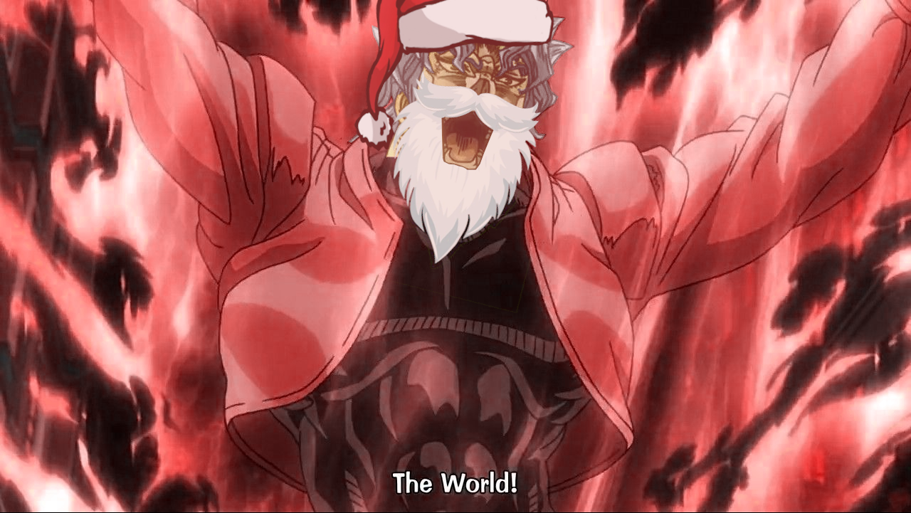 SANTA DIO Blank Meme Template