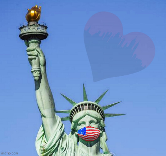 coronavirus | image tagged in coronavirus,new york,statue of liberty,the mask,quarantine,usa | made w/ Imgflip meme maker
