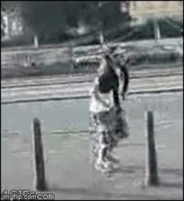 I got it, I got it! NOPE | image tagged in gifs,painful,funny | made w/ Imgflip video-to-gif maker