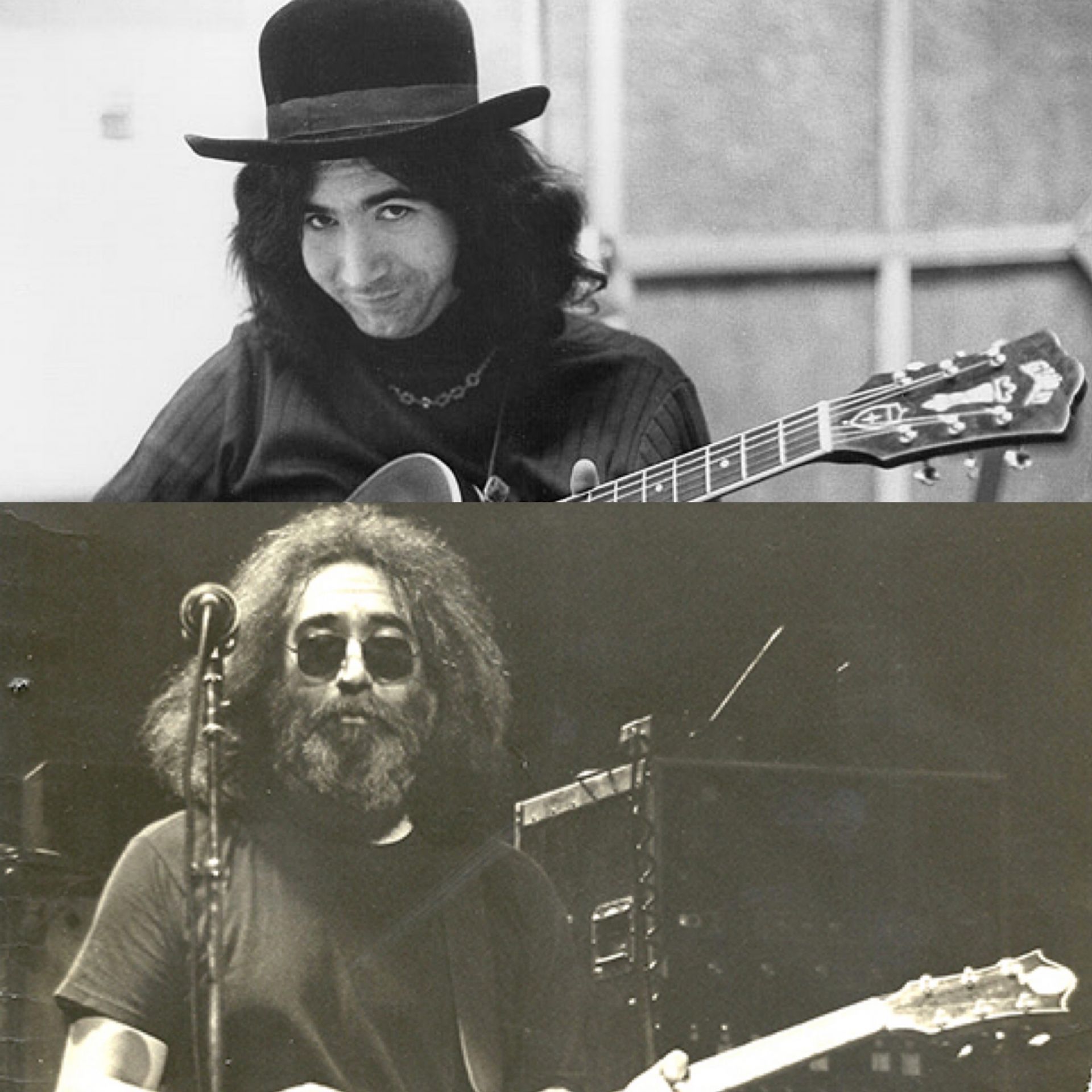 High Quality Jerry Garcia Young / Old Blank Meme Template