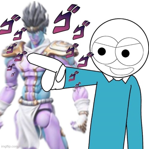 when my OC got STAND | image tagged in oc,neckless,stand,jojo's bizarre adventure | made w/ Imgflip meme maker