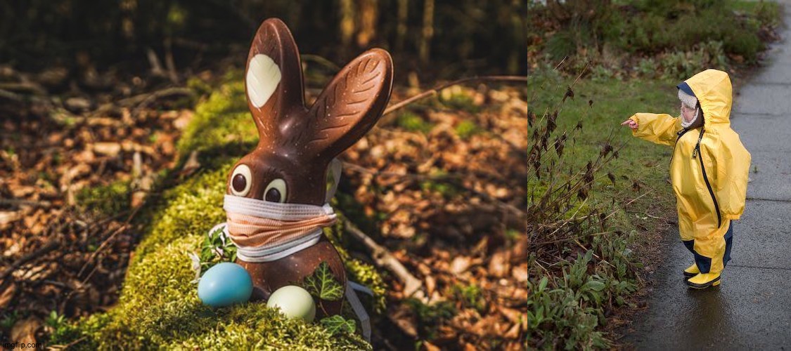 Covid Easter Bunny | image tagged in corona easter bunny,easter bunny,happy easter,chocolate,easter eggs,covid-19 | made w/ Imgflip meme maker