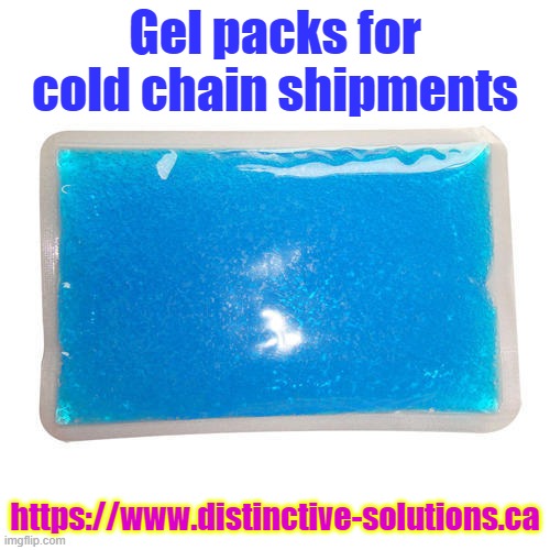 Gel packs for cold chain shipments | Gel packs for cold chain shipments; https://www.distinctive-solutions.ca | image tagged in gel pack,shipping,packaging,packing solution | made w/ Imgflip meme maker