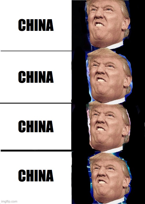 Expanding Brain Meme | CHINA; CHINA; CHINA; CHINA | image tagged in memes,expanding brain | made w/ Imgflip meme maker