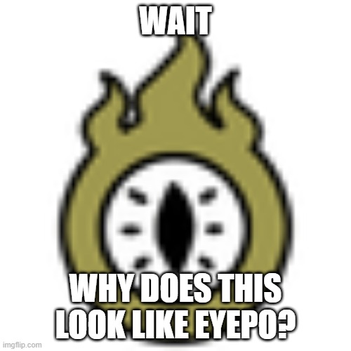 Shinma logo | WAIT; WHY DOES THIS LOOK LIKE EYEPO? | image tagged in shinma logo | made w/ Imgflip meme maker