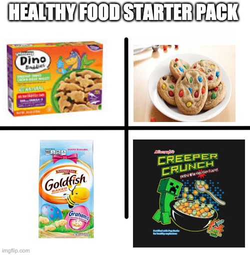 Blank Starter Pack | HEALTHY FOOD STARTER PACK | image tagged in memes,blank starter pack | made w/ Imgflip meme maker