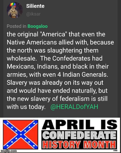 image tagged in confederate history | made w/ Imgflip meme maker