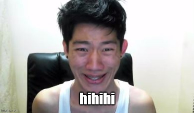 Angry Korean Gamer's cute laughing face | hihihi | image tagged in angry korean gamer,memes,funny | made w/ Imgflip meme maker