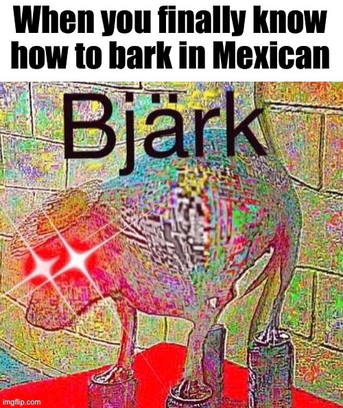 When you finally know how to bark in Mexican | made w/ Imgflip meme maker