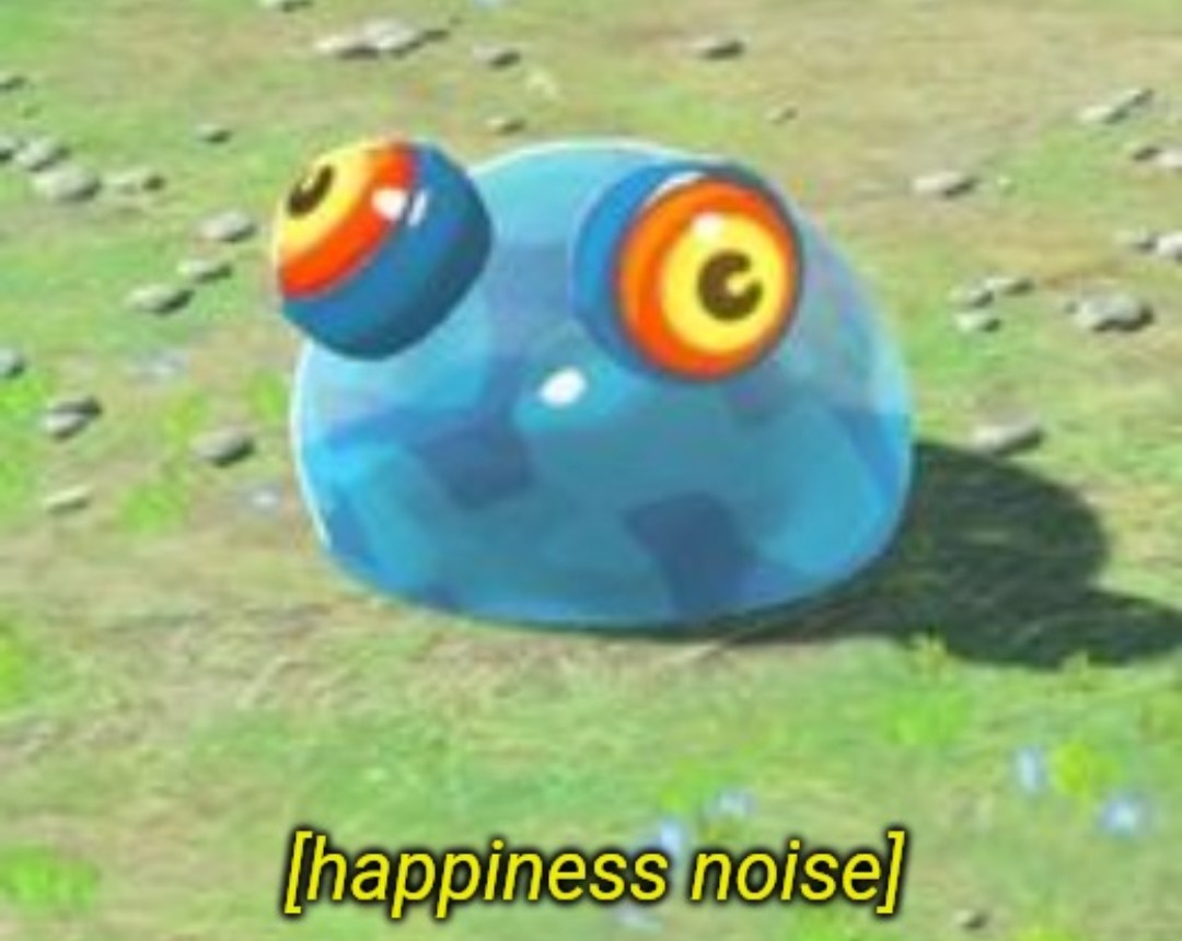 High Quality BOTW chuchu happiness noise Blank Meme Template