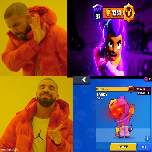 legendaries are better than trophy road no matter how good they are. | image tagged in brawl stars | made w/ Imgflip meme maker
