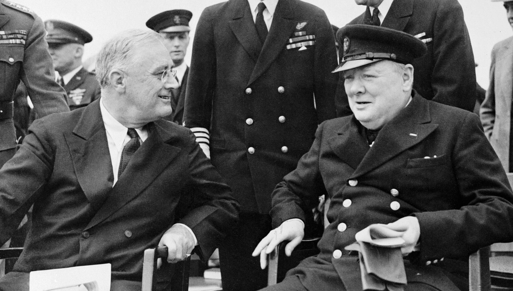 High Quality FDR and Churchill just here as backup Blank Meme Template