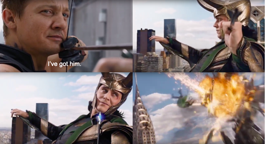 Loki Getting Shot Blank Meme Template
