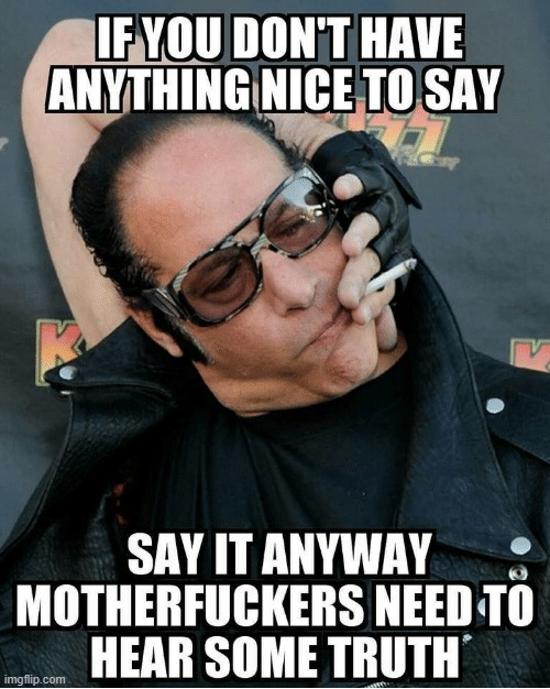 A Time When Folks Weren't Triggered at the Drop of a F*ck | image tagged in vince vance,andrew dice clay,smoking,cigarette,black,leather | made w/ Imgflip meme maker