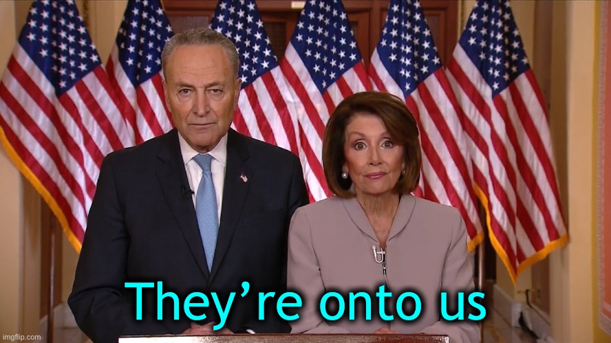 Chuck and Nancy | They’re onto us | image tagged in chuck and nancy | made w/ Imgflip meme maker