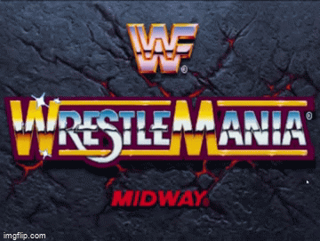 WWF WrestleMania The Arcade Game | image tagged in gifs,gaming,video games,wrestlemania,retrogaming | made w/ Imgflip video-to-gif maker