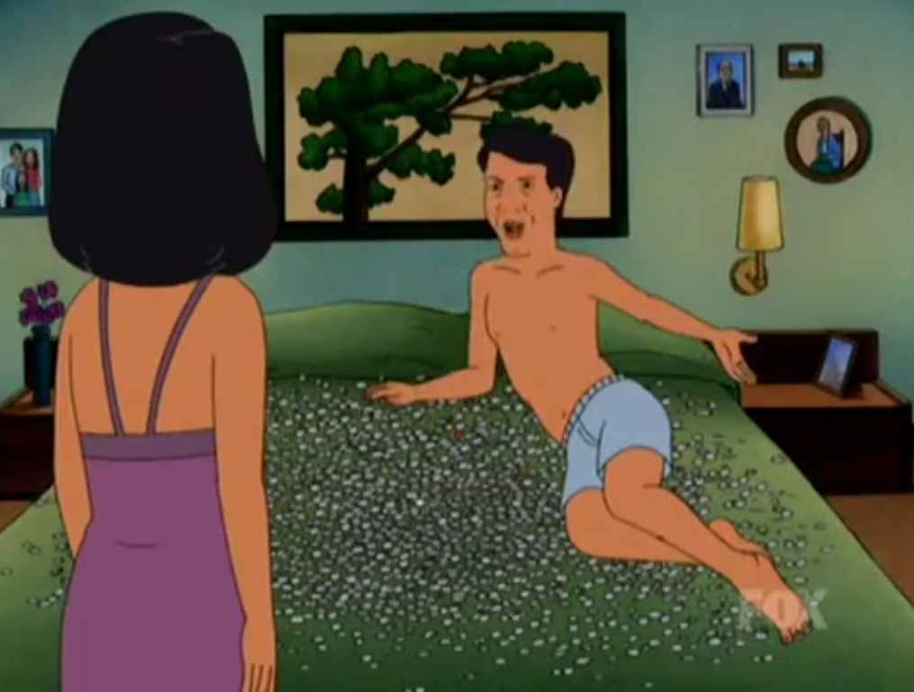 Pile of Quarters Blank Meme Template