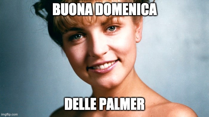 Buona domenica delle Palmer | BUONA DOMENICA; DELLE PALMER | image tagged in laura palmer,domenica,palme,pasqua | made w/ Imgflip meme maker