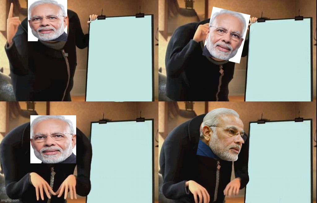 High Quality Modi Blank Meme Template