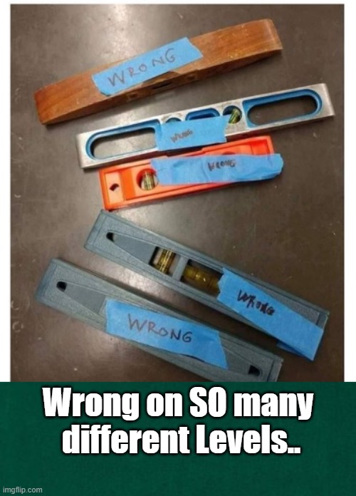 Wrong | Wrong on SO many  different Levels.. | image tagged in bad pun,houmor,fun | made w/ Imgflip meme maker