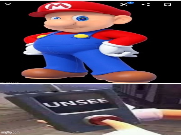 Twisted sense of humor | image tagged in mario,hair,can't unsee,demonic,cursed image | made w/ Imgflip meme maker