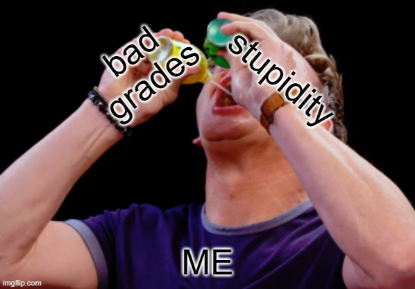 me | bad grades; stupidity; ME | image tagged in memes,meme,me,gordon ramsay | made w/ Imgflip meme maker