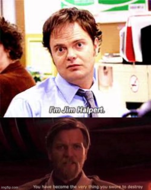image tagged in funny,memes,the office,dwight schrute,obi wan kenobi | made w/ Imgflip meme maker