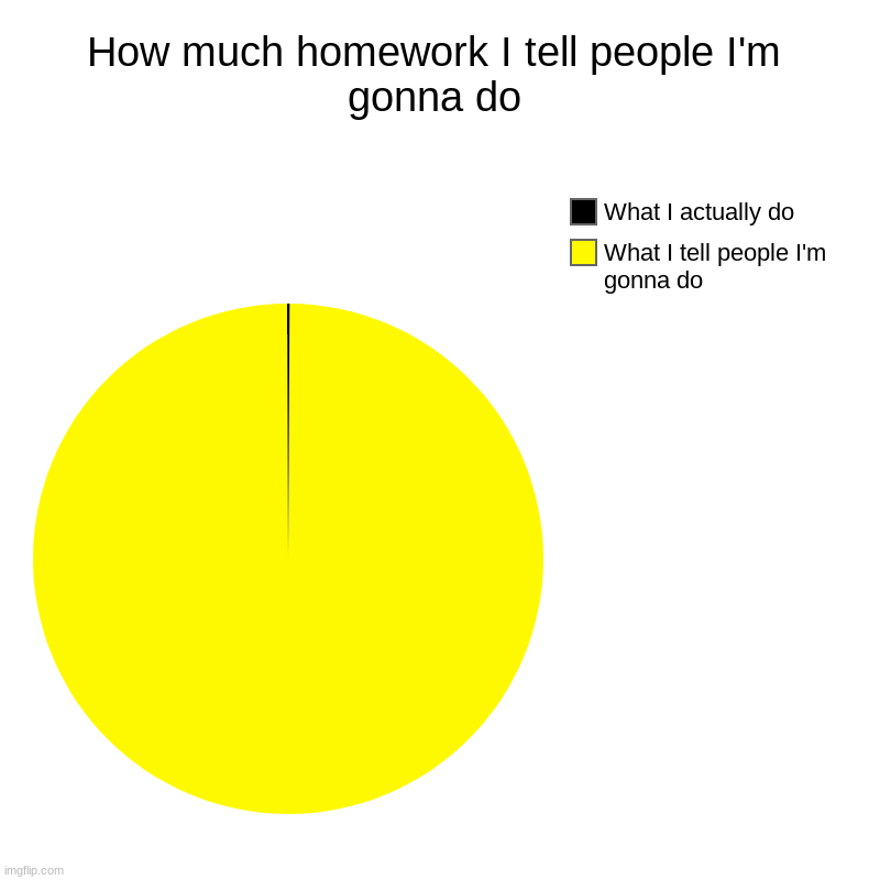 how-much-homework-i-tell-people-i-m-gonna-do-imgflip