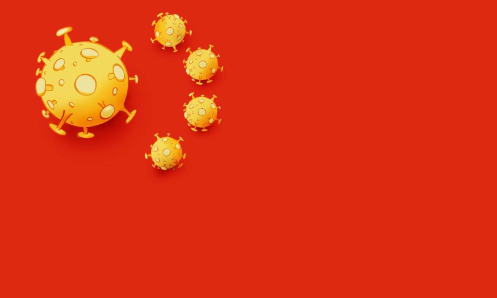 High Quality China Virus Flag Blank Meme Template