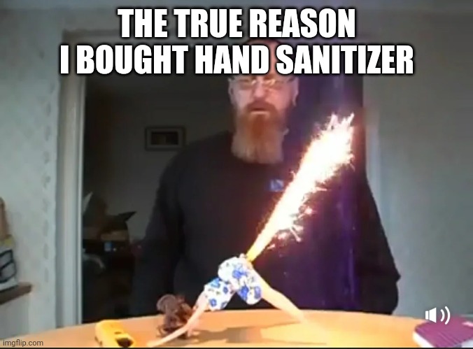 Sanitizer | THE TRUE REASON I BOUGHT HAND SANITIZER | image tagged in covid19 | made w/ Imgflip meme maker