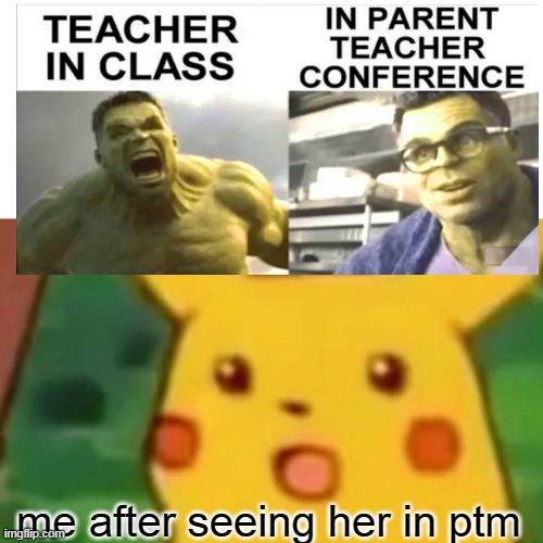 Surprised Pikachu | me after seeing her in ptm | image tagged in memes,surprised pikachu | made w/ Imgflip meme maker