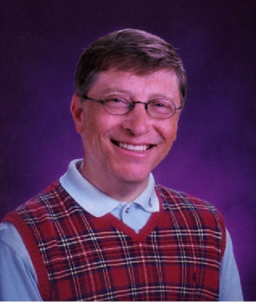 High Quality Bad Luck Bill Gates Blank Meme Template