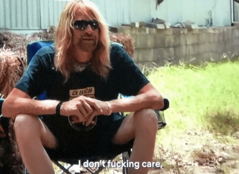 High Quality I don't fucking care tiger king Blank Meme Template
