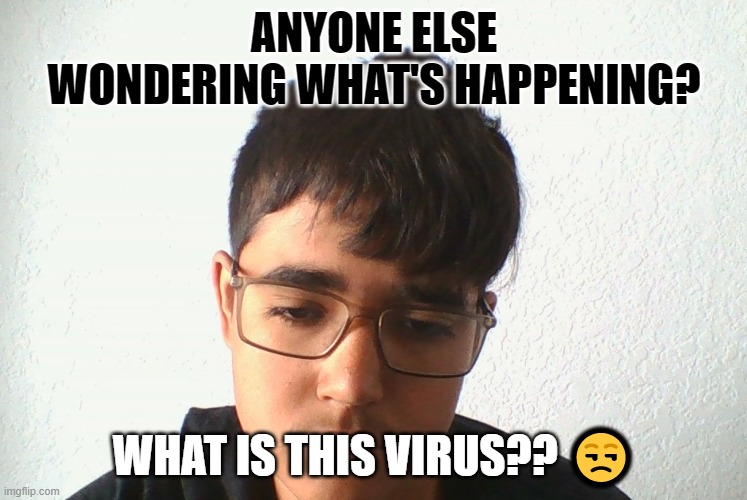 Covid 19 | ANYONE ELSE WONDERING WHAT'S HAPPENING? WHAT IS THIS VIRUS?? 😒 | image tagged in covid 19,don't try this at home,stay home | made w/ Imgflip meme maker