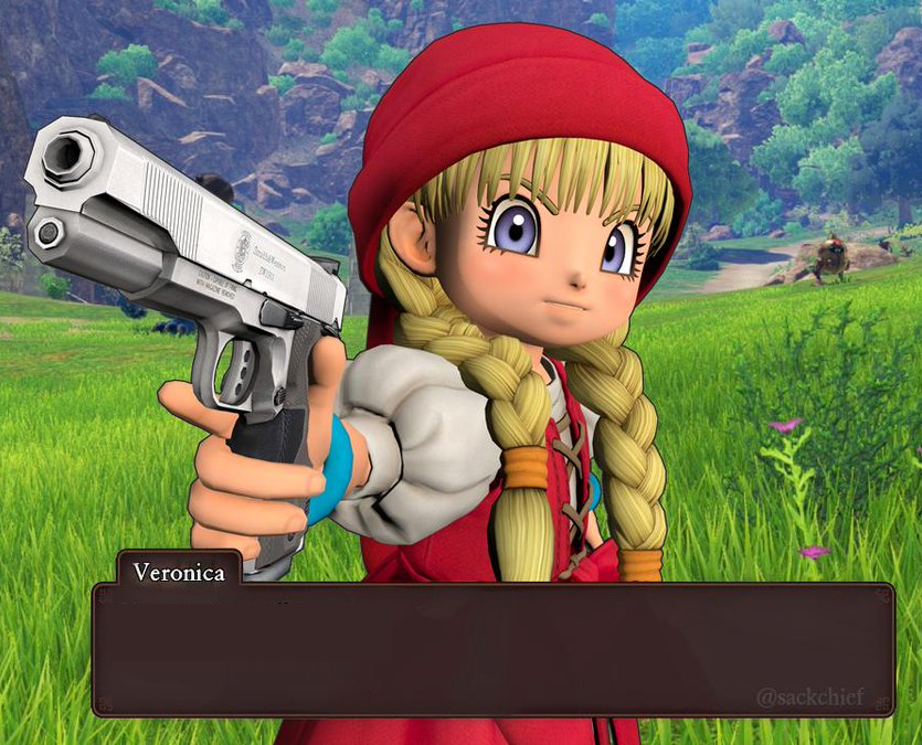 High Quality Veronica Dragon Quest Blank Meme Template