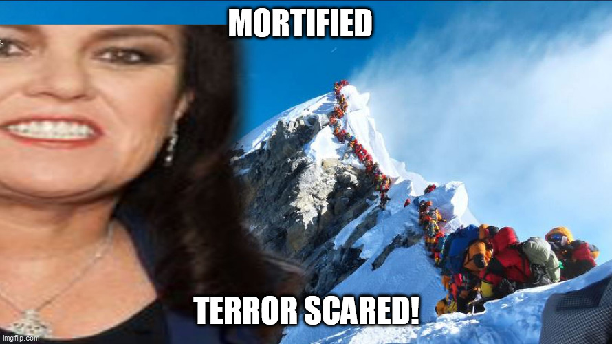 BLURP | MORTIFIED; TERROR SCARED! | image tagged in damn rosie  ate half the  globe | made w/ Imgflip meme maker