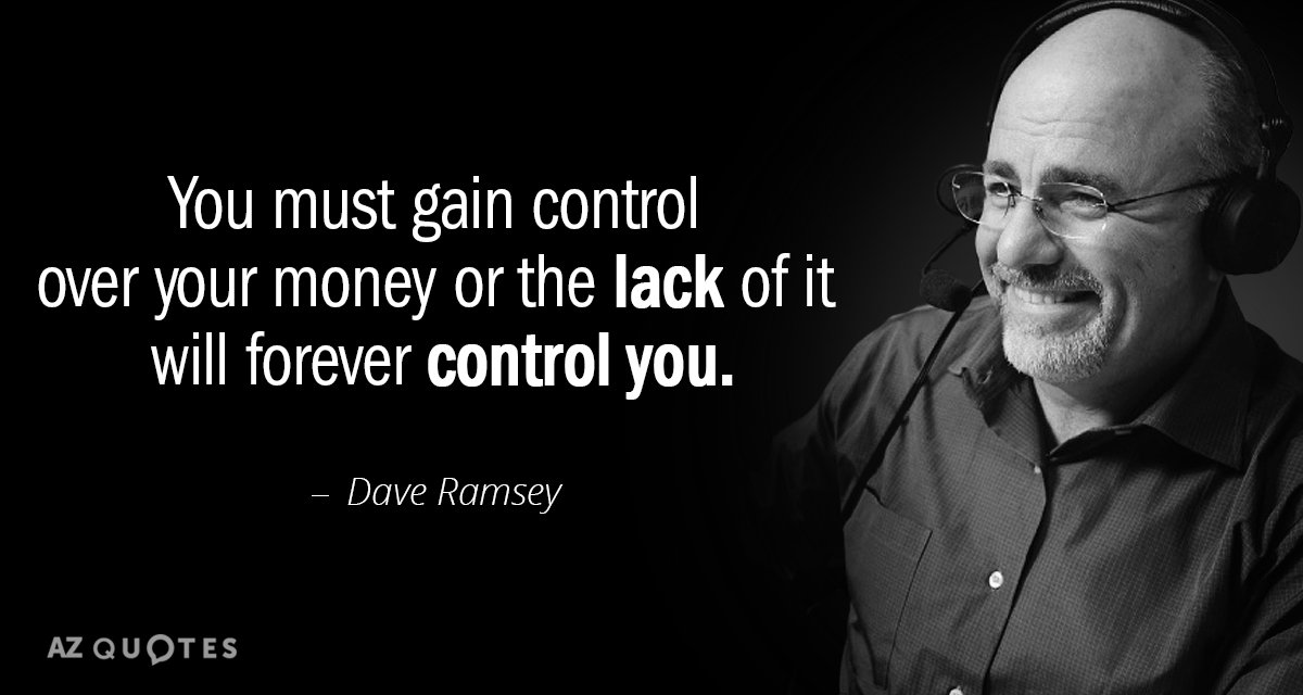 Dave Ramsey quote Blank Meme Template