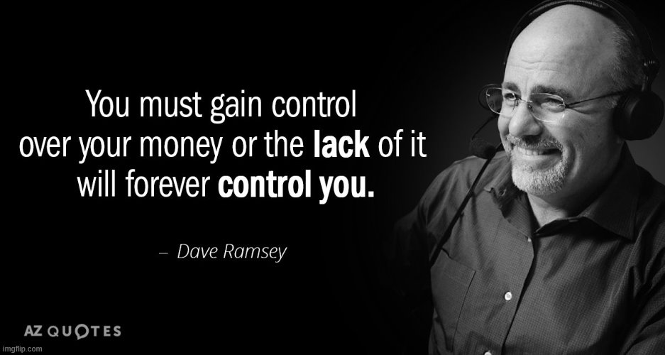 Wise words from Dave Ramsey. Financial security equals the freedom to