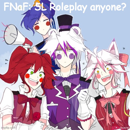 I'm bored. Please? | FNaF: SL Roleplay anyone? | image tagged in fnaf sl nightcore,fnaf sister location | made w/ Imgflip meme maker