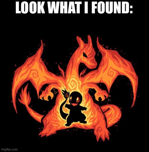 Look what I found! | LOOK WHAT I FOUND: | image tagged in pokemon,fire | made w/ Imgflip meme maker