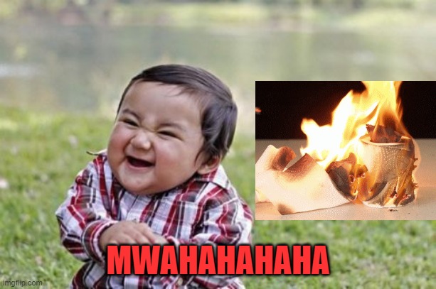 Evil Toddler Meme |  MWAHAHAHAHA | image tagged in evil toddler,toilet paper,coronavirus,mwahahaha,lol so funny,trash | made w/ Imgflip meme maker