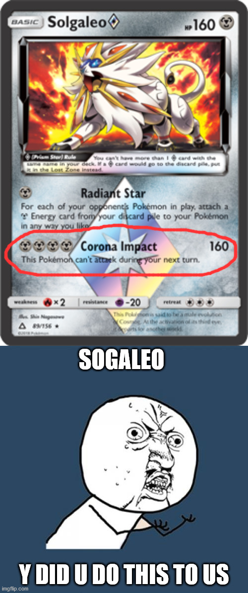 Corona Impact | SOGALEO; Y DID U DO THIS TO US | image tagged in memes,y u no,funny,corona,pokemon | made w/ Imgflip meme maker