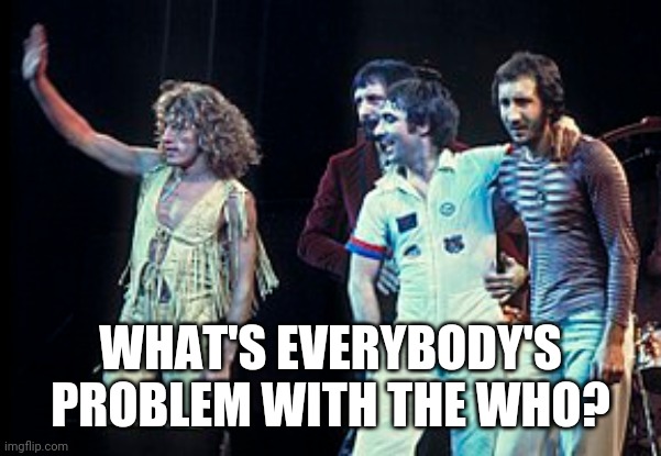 WHAT'S EVERYBODY'S PROBLEM WITH THE WHO? | image tagged in funny memes | made w/ Imgflip meme maker
