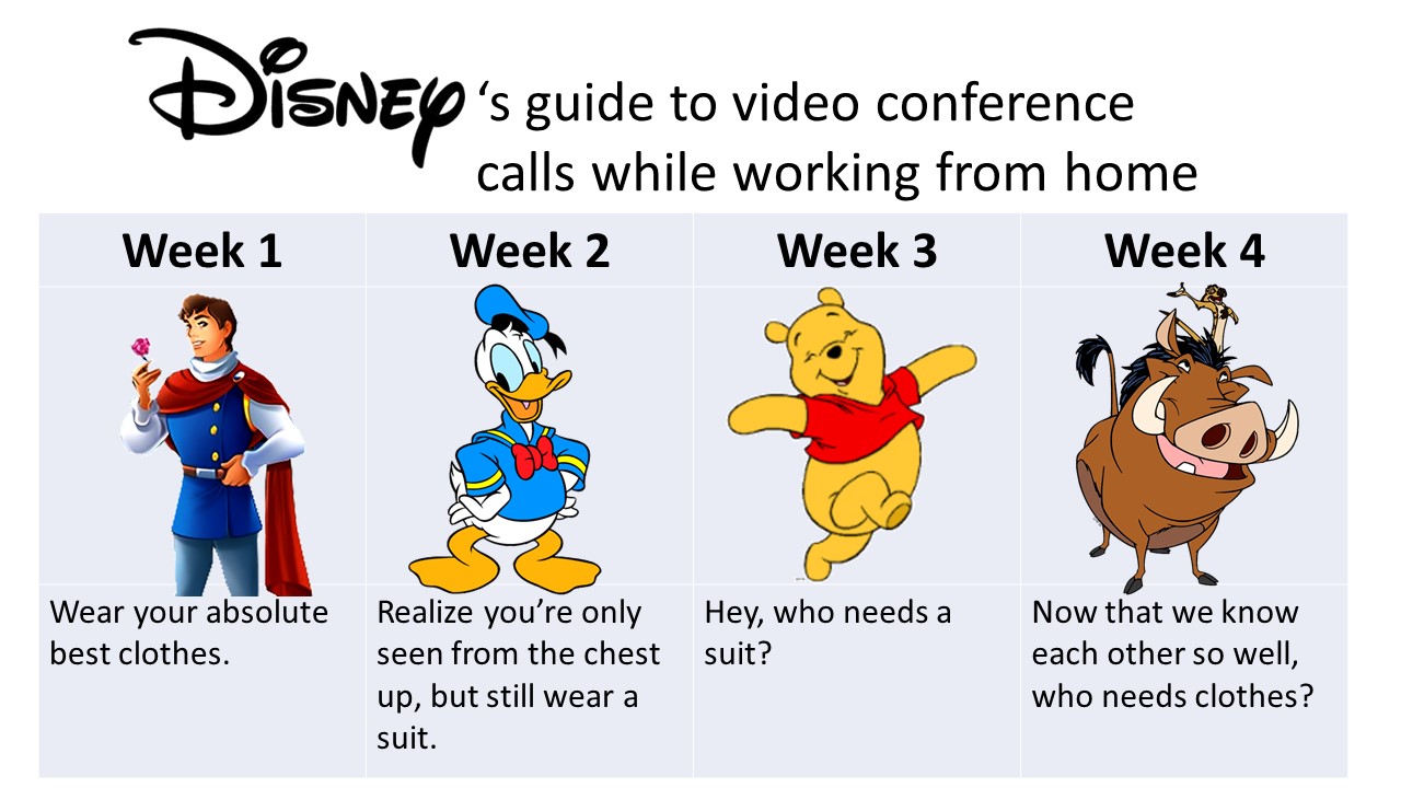 High Quality Disney guide to working from home Blank Meme Template
