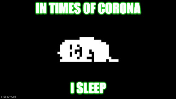 Sleep. | IN TIMES OF CORONA; I SLEEP | image tagged in sleep | made w/ Imgflip meme maker