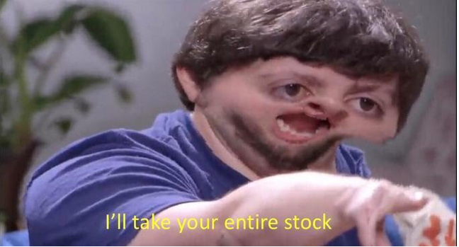 I’ll take your entire stock Blank Meme Template