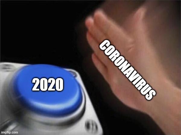 Blank Nut Button Meme | CORONAVIRUS; 2020 | image tagged in memes,blank nut button | made w/ Imgflip meme maker